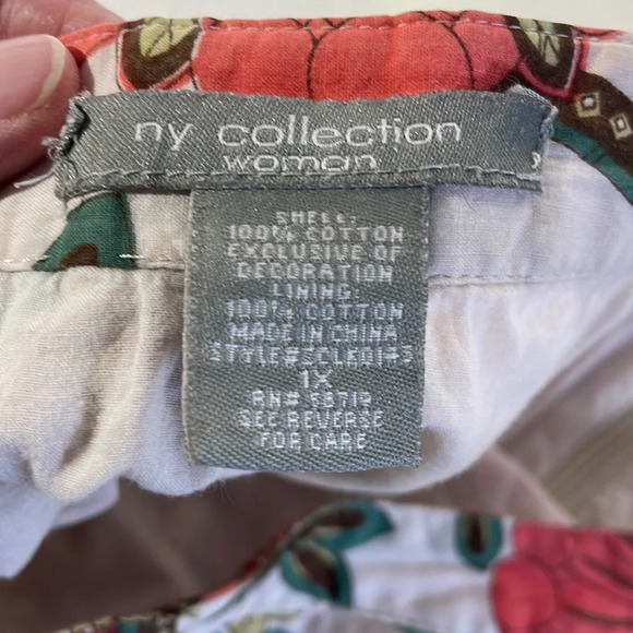 NY Collection floral flared Skirt - Picture 7 of 7